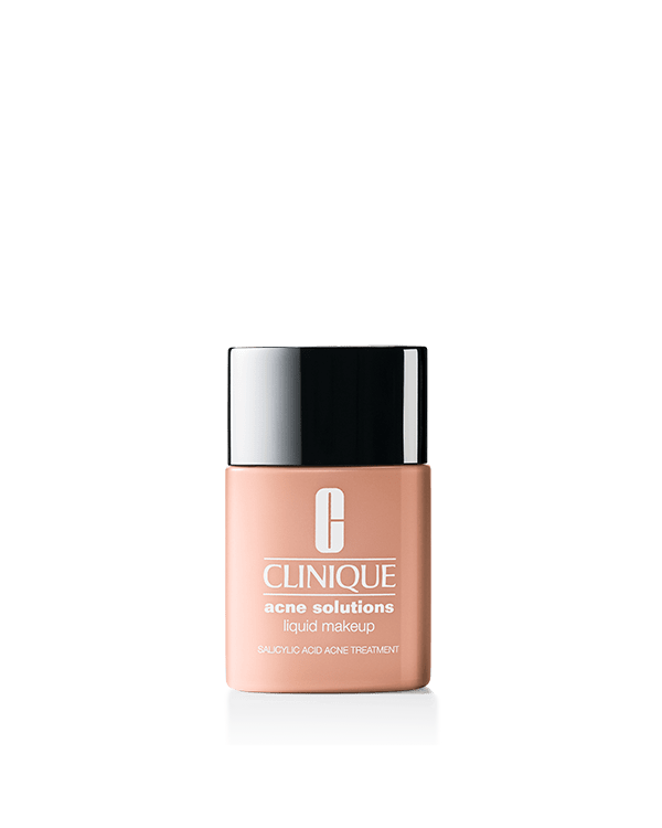 Acne Solutions™ Liquid Makeup, Skin-clearing treatment foundation powered by salicylic acid helps cover, clear, and prevent acne. In 24 shades.